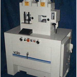 Industrial machine with control panel and gauges